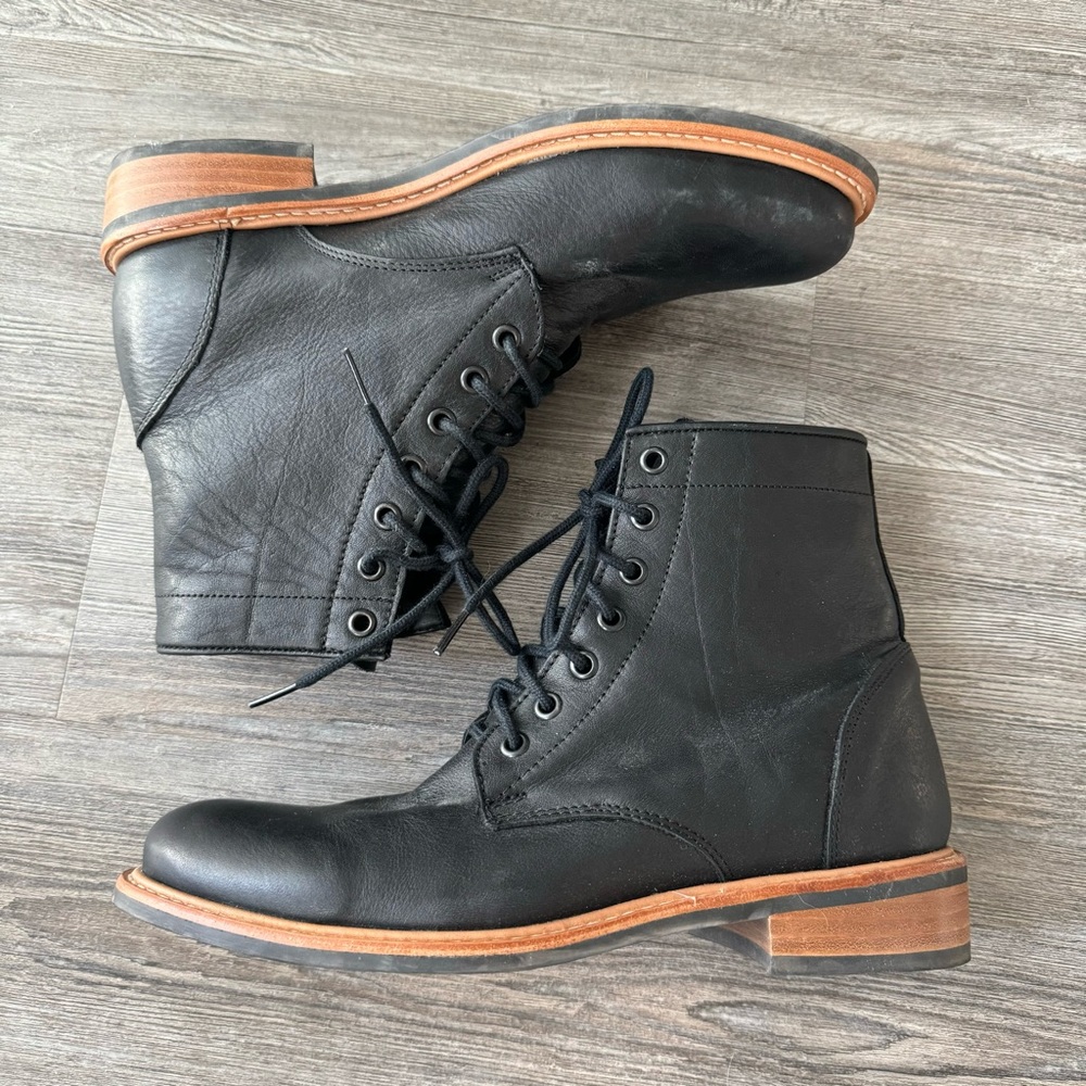 Nisolo All Weather Amalia Bootie Black Leather 9.5 - Picture 4 of 8